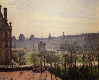 卡米耶 畢沙羅 The Carrousel, Autumn, Morning 卡米耶 畢沙羅 The Carrousel, Autumn, Morning